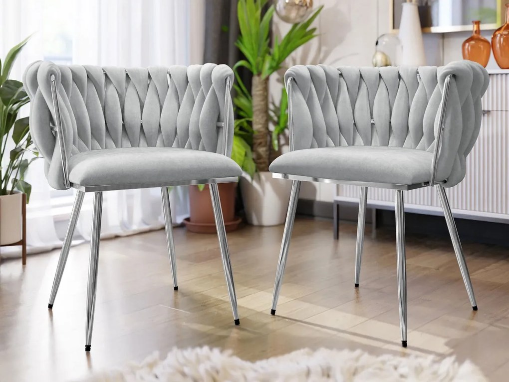 Komplet 2 krzeseł tapicerowanych Archie DC-1142/CM