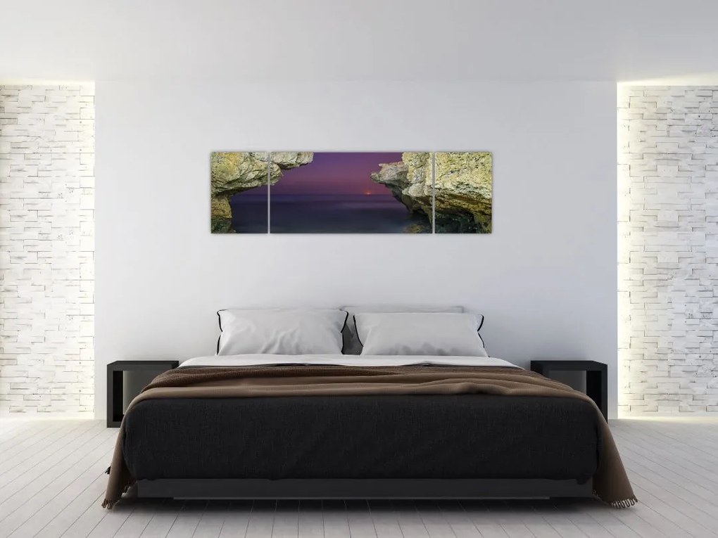 Obraz - klif morski (170x50 cm)
