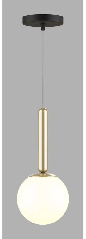 Lampa wisząca w kolorze złota ze szklanym kloszem ø 15 cm One – Squid Lighting