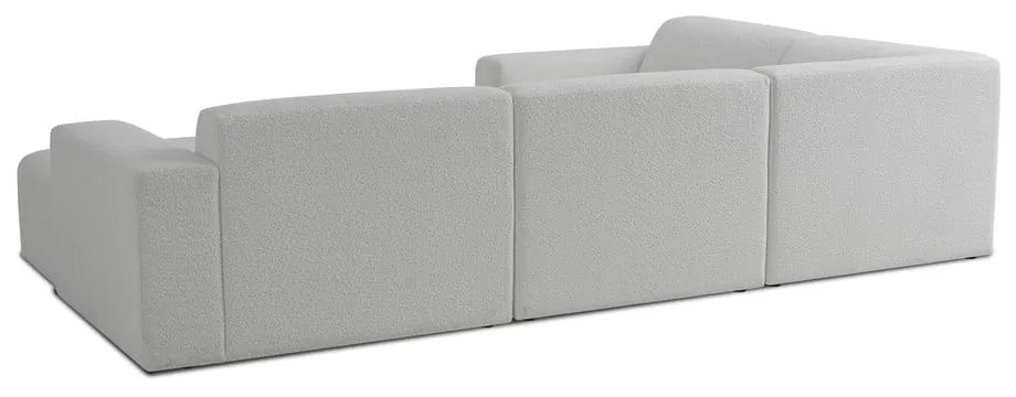 Biały narożnik z materiału bouclé (w kształcie litery U) Roxy – Scandic