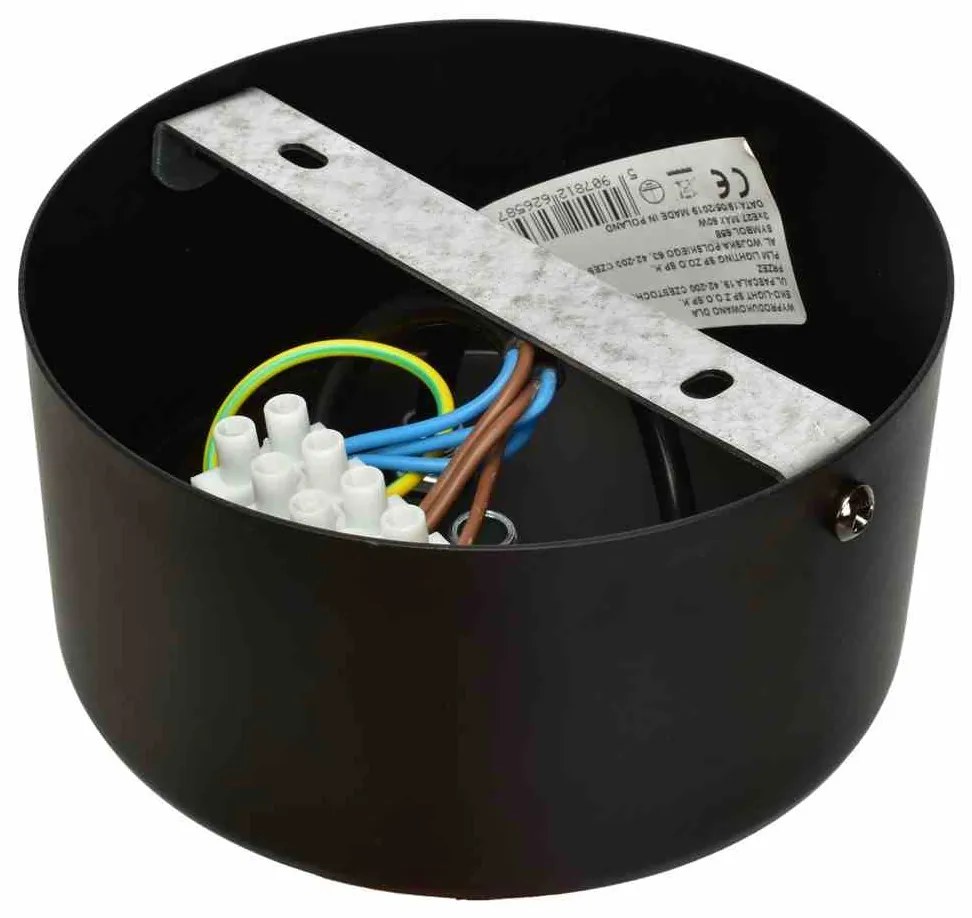 Lampa wisząca DAMA BLACK 3xE27, na kole