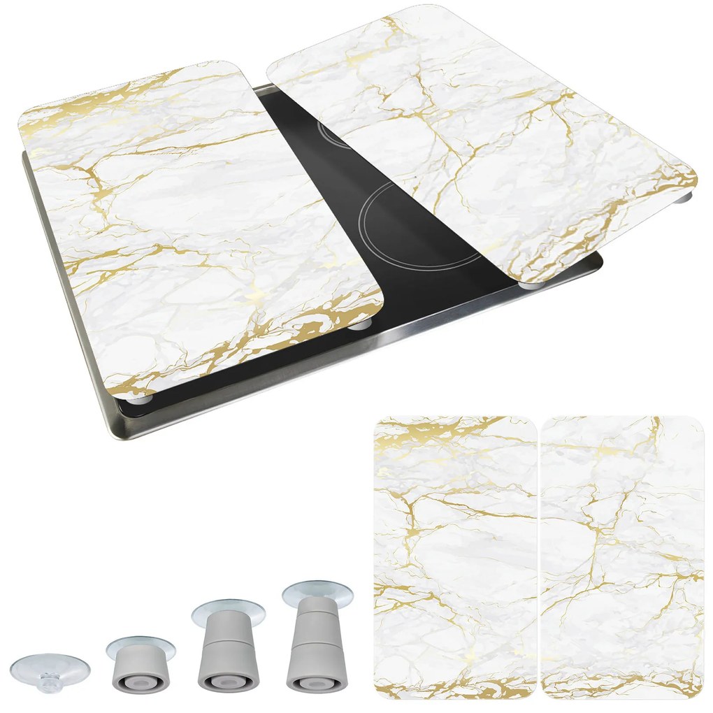 Płyty ochronne na kuchenkę MARBLE, 2 sztuki, WENKO
