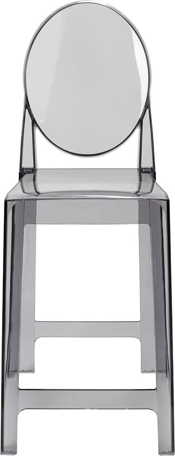 Designerski hoker transparentny z tworzywa sztucznego Victoria 65