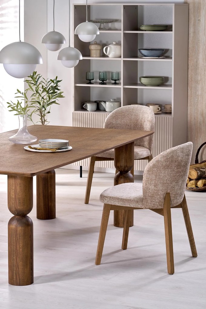 MELTON stół rozkładany 200-300x101x76 cm jasny orzech mieści 8-10 osób