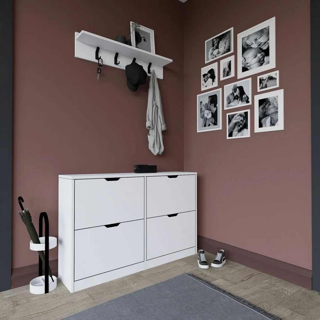 Szafka na buty Duru Matte White