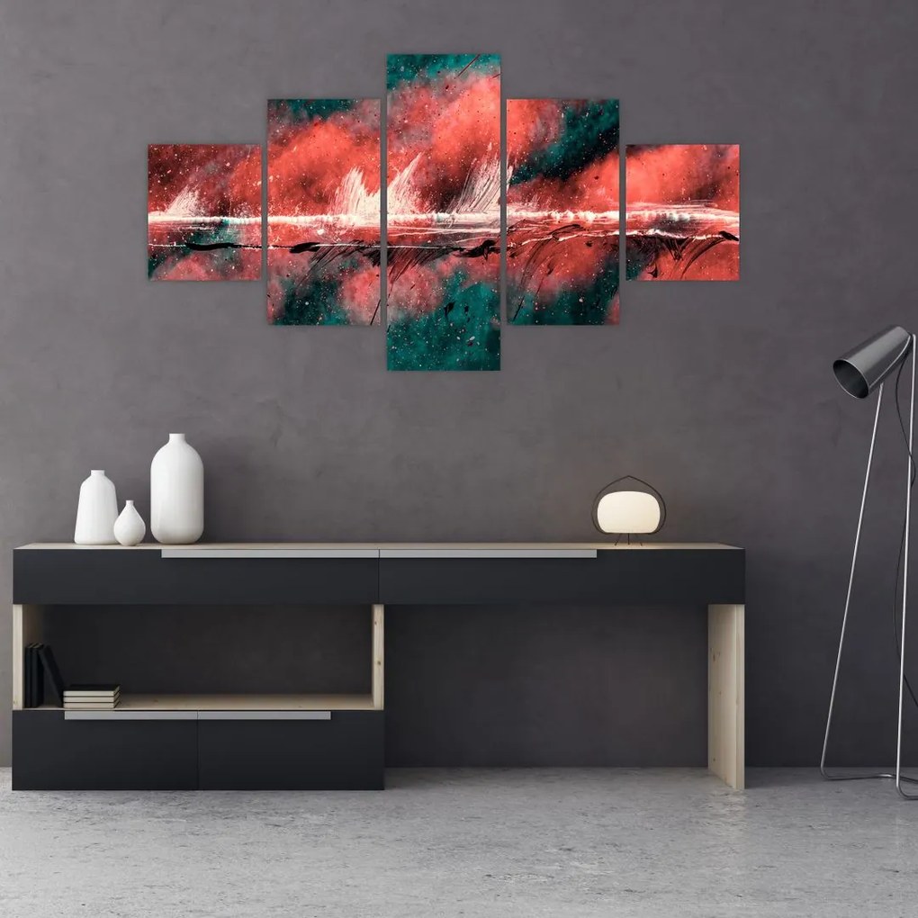 Obraz - Wybuch nafty (125x70 cm)