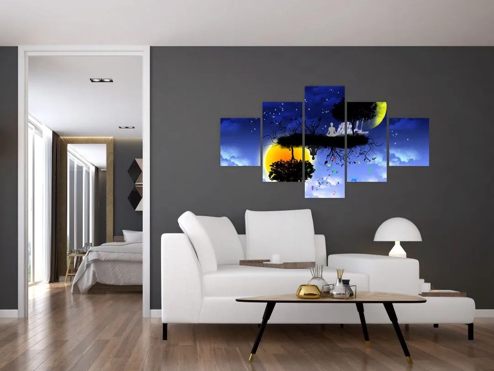 Obraz - Odbicie równowagi (125x70 cm)