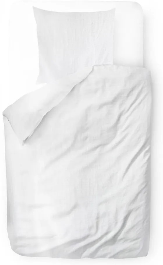 Biała muślinowa pościel jednoosobowa 140x200 cm Plain Muslin – Butter Kings