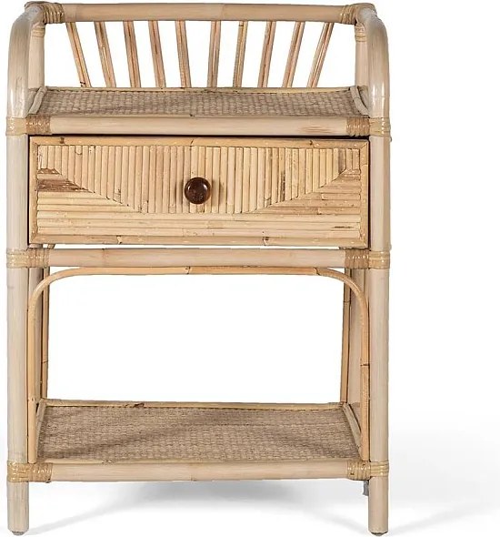 Table de chevet rotin simple et naturel