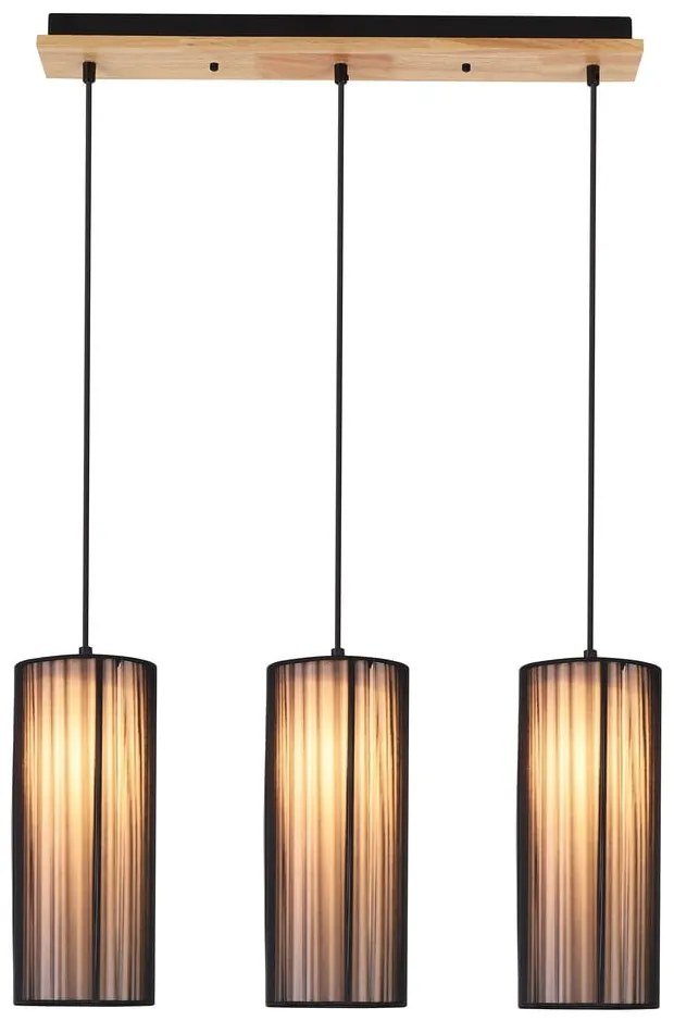 Lampa wisząca z tekstylnym kloszem Kioto – Candellux Lighting
