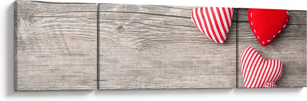 Obraz - Serca (170x50 cm)