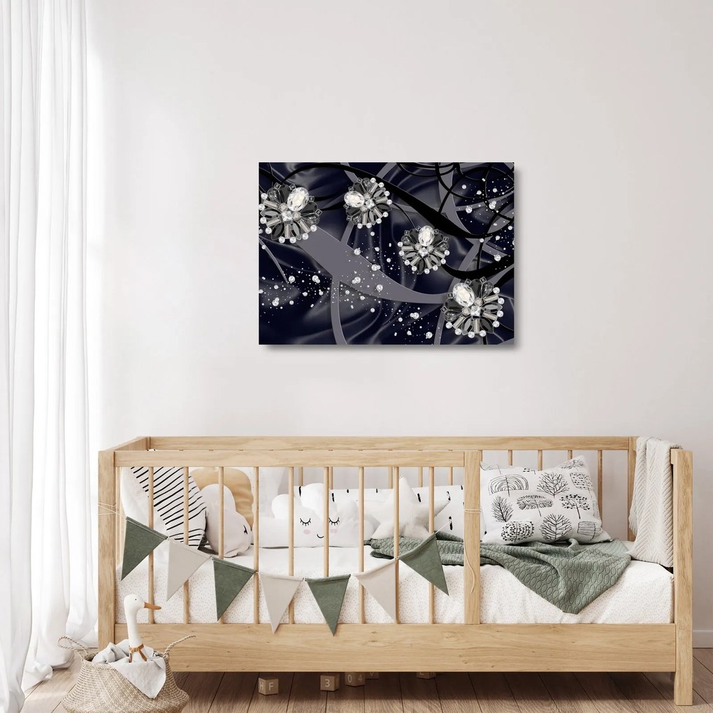Obraz na szkle - Diamenty w pomieszczeniu (70x50 cm)
