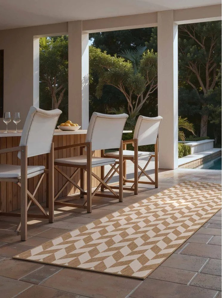 Kremowy/w naturalnym kolorze chodnik odpowiedni na zewnątrz 80x200 cm Haringey Terrick – Ted Baker