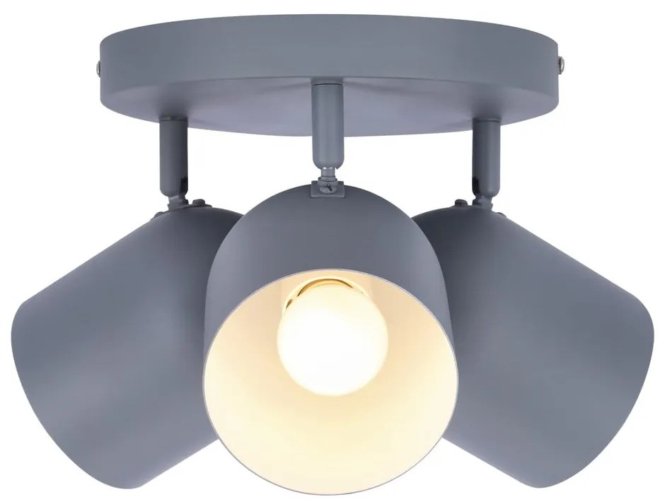 Jasnoniebieska lampa sufitowa z metalowym kloszem 32x32 cm Azuro – Candellux Lighting
