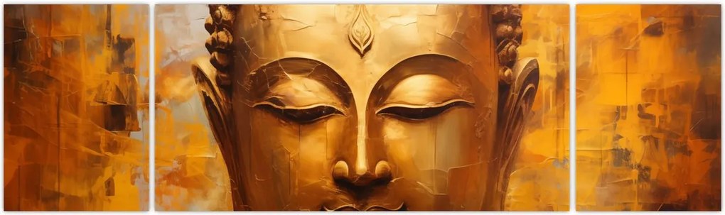 Obraz - Budda, obraz olejny (170x50 cm)