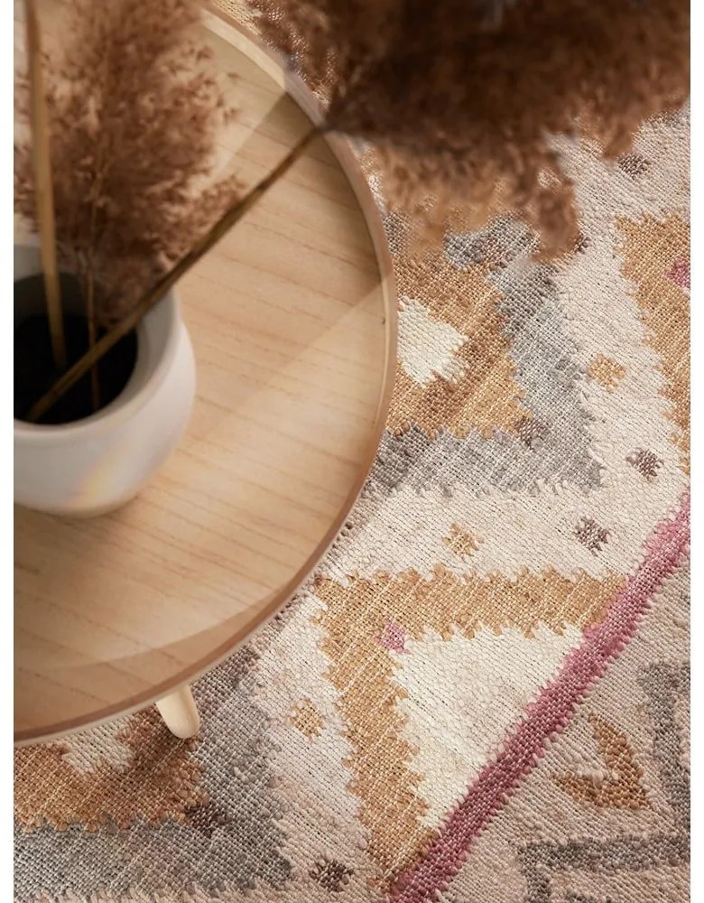 Kremowy dywan z juty tkany ręcznie 80x150 cm Roya Imani – Elle Decoration