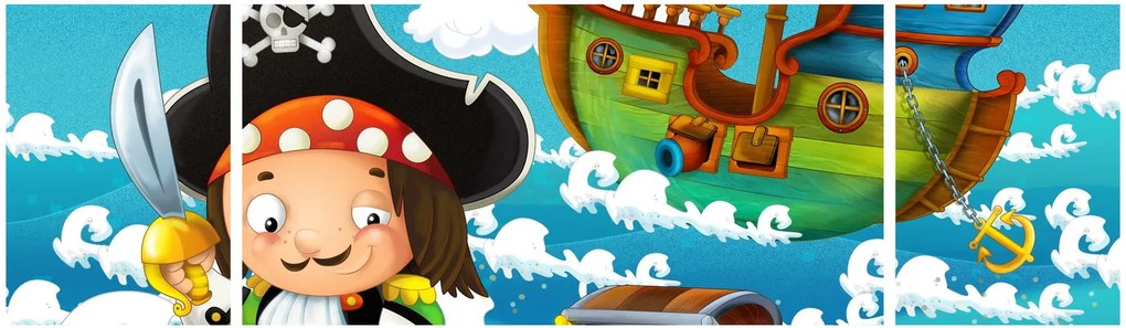 Obraz - Skarb piratów (170x50 cm)