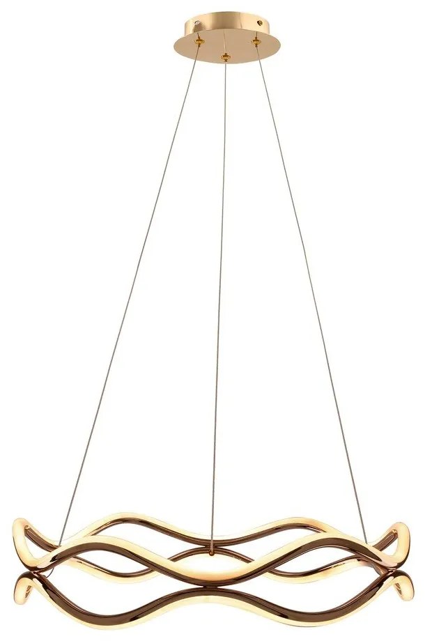 Lampa wisząca LED w kolorze mosiądzu ø 50 cm Vave – Candellux Lighting
