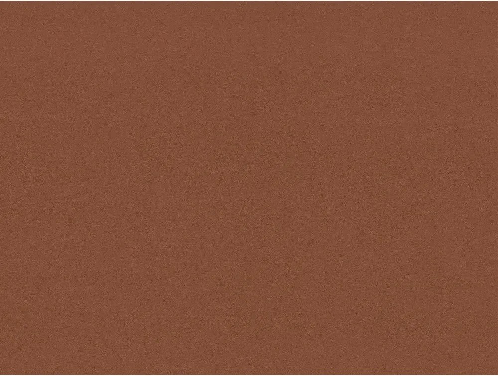 Ceglaste tapicerowane łóżko dwuosobowe ze stelażem 160x200 cm Aveline – Micadoni