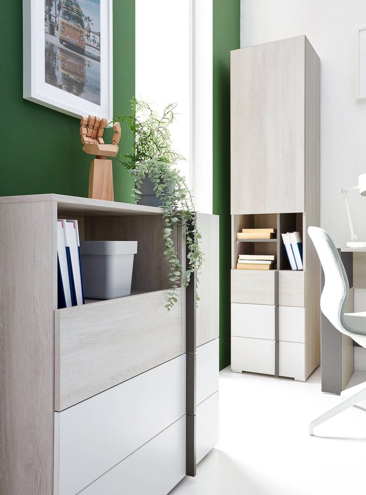 Komoda BERGAMO 90 cm do Salonu Sypialni Dąb