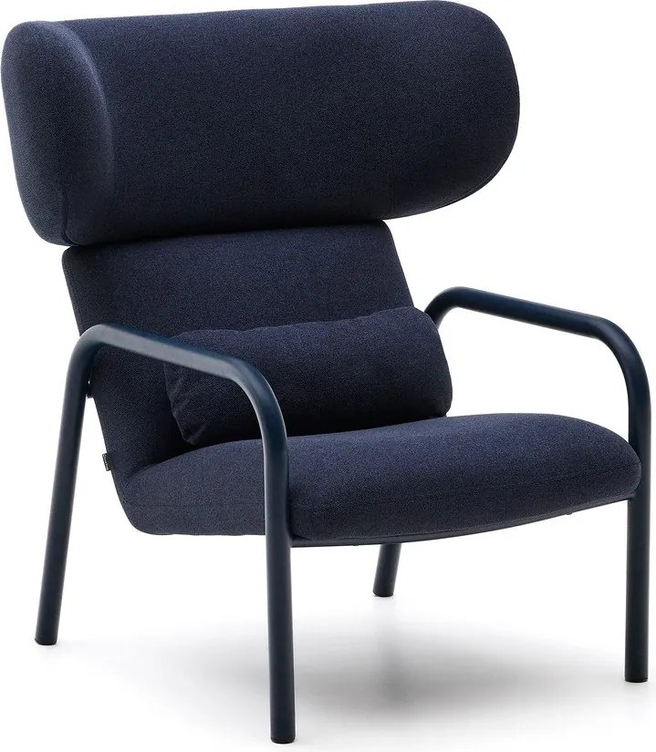 Ciemnoniebieski fotel Inari – Kave Home