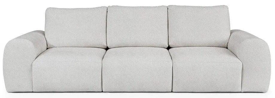 Jasnoszara sofa z materiału bouclé 287 cm Mirel – Rodier