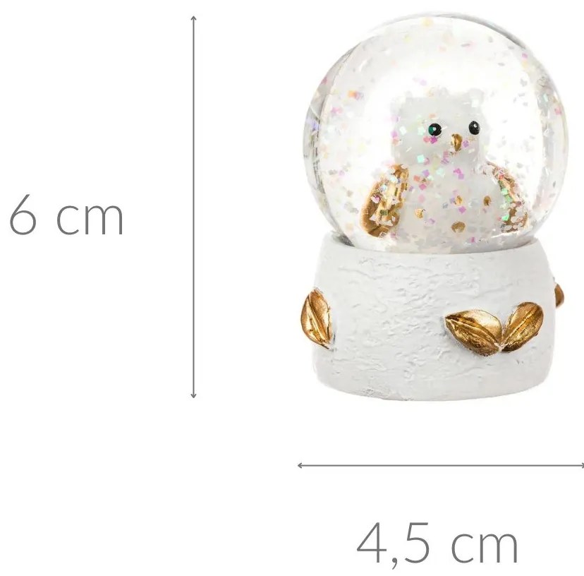 Kula śnieżna ze zwierzakiem, Ø 4,5 cm