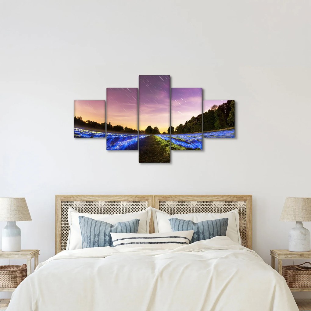 Obraz kolorowego pola (125x70 cm)