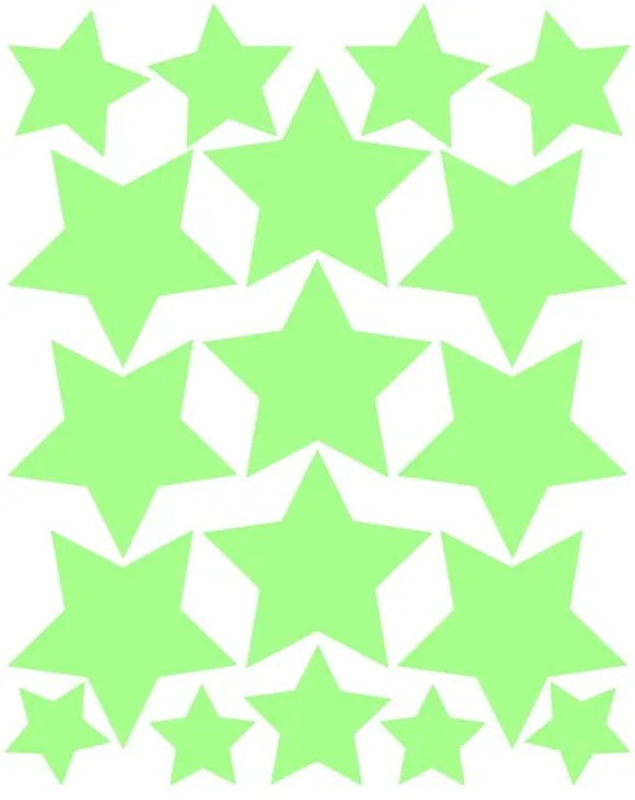 Naklejka świecąca w ciemności Fanastick Simple Stars