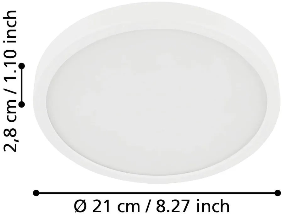 Biała lampa sufitowa LED FUEVA 5 – EGLO