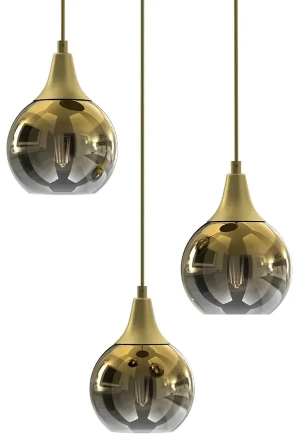 Złota lampa wisząca glamour - N68-Zeners
