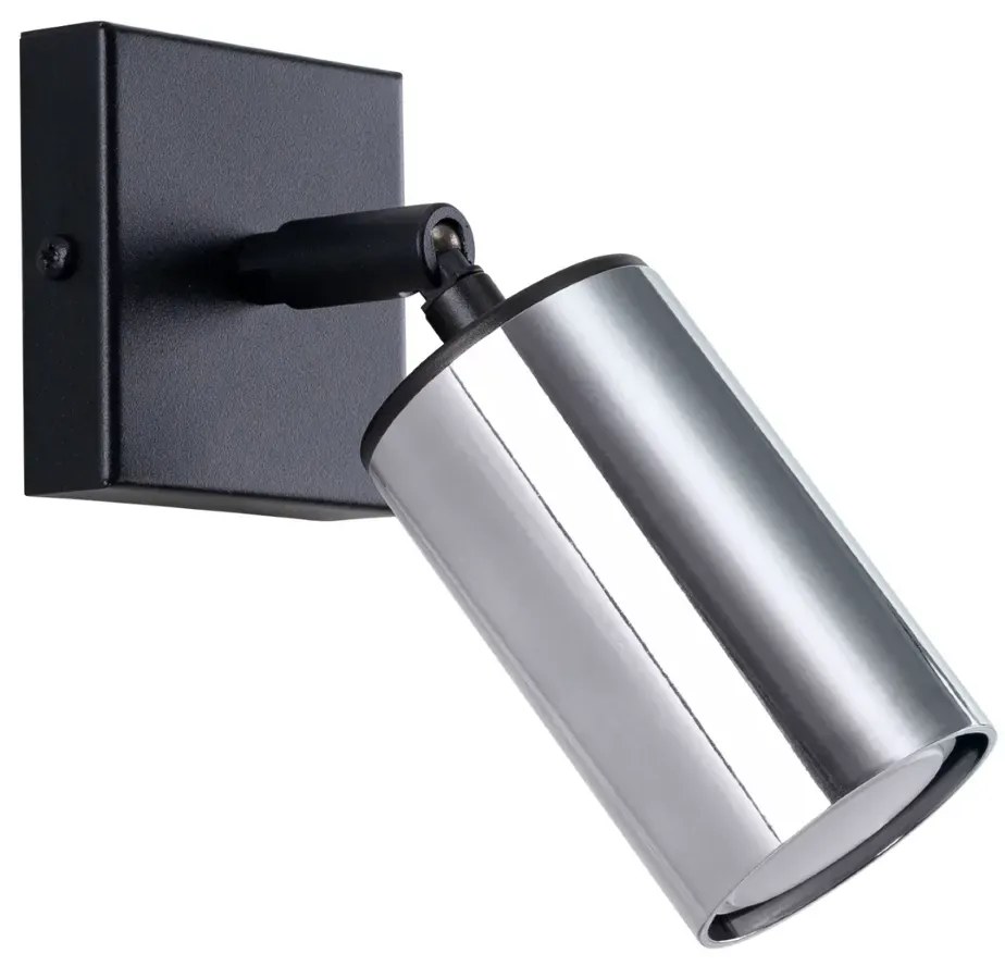 Kinkiet WINX czarny/chrom SOLLUX  LIGHTING