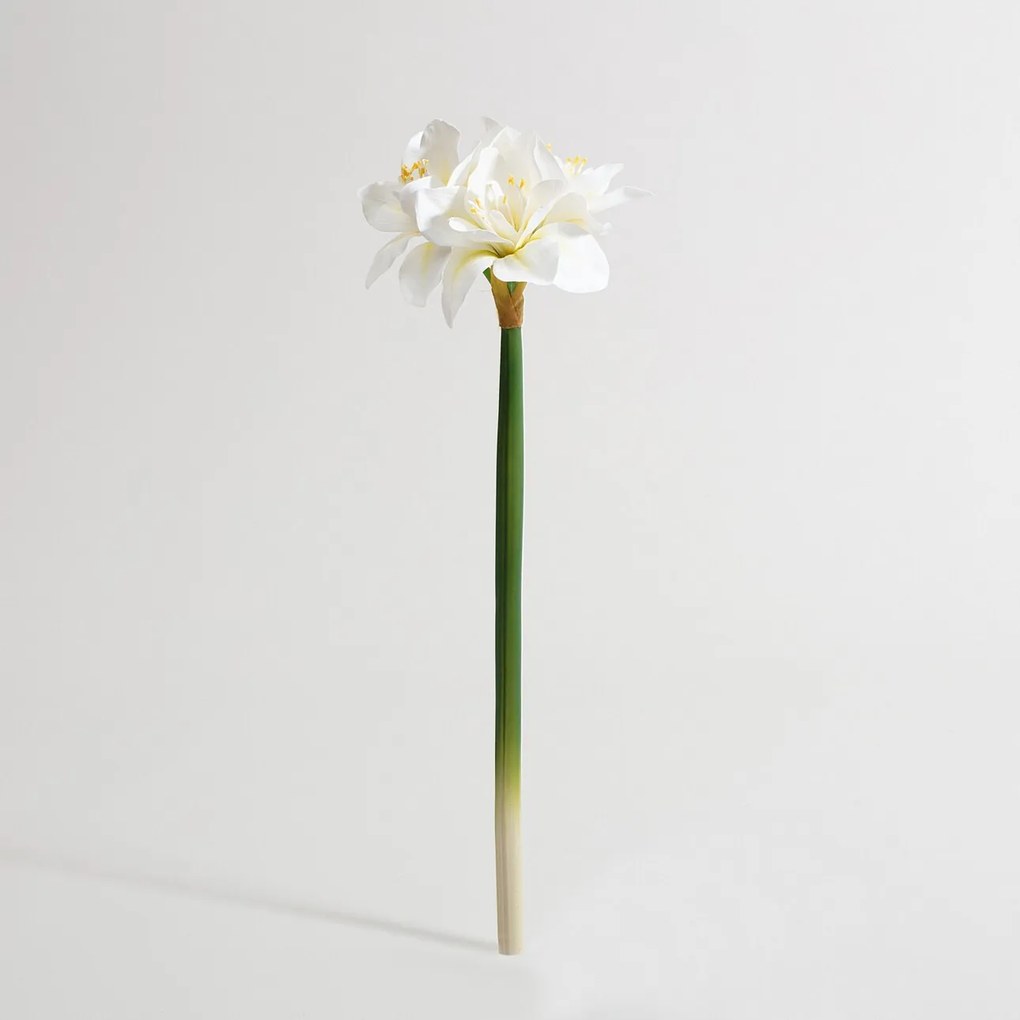 Kwiat sztuczny Amarylis 62 cm cream