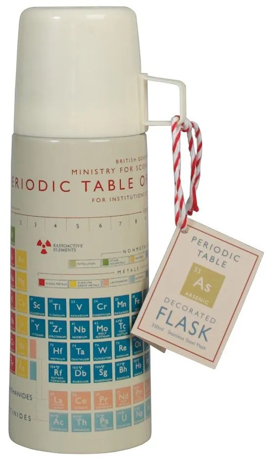 Kremowy termos dla dzieci 350 ml Periodic Table – Rex London