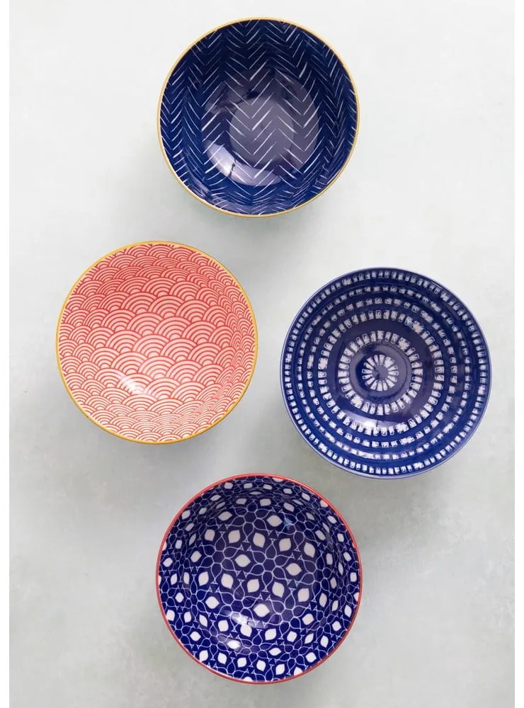 Zestaw 4 misek ceramicznych Kitchen Craft, ø 16,5 cm