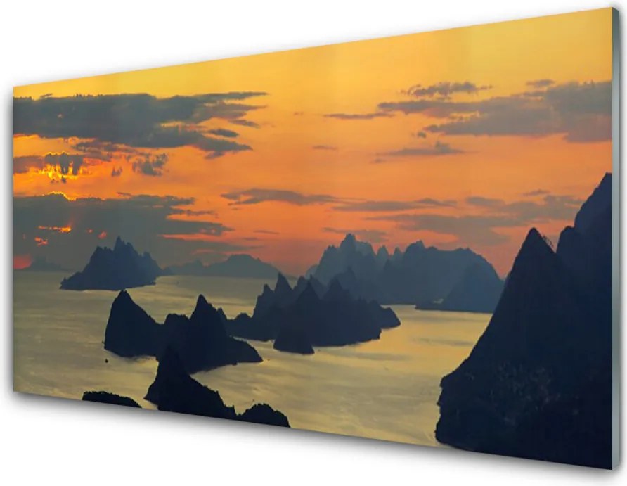 Panel Szklany Wybrzeże u Podnóża Gór