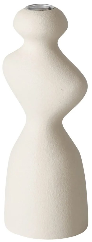 Świecznik ceramiczny o nieregularnym kształcie MORANA, 22 cm