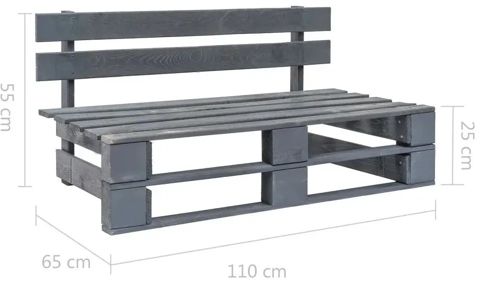 Ławka ogrodowa z palet T9-P06