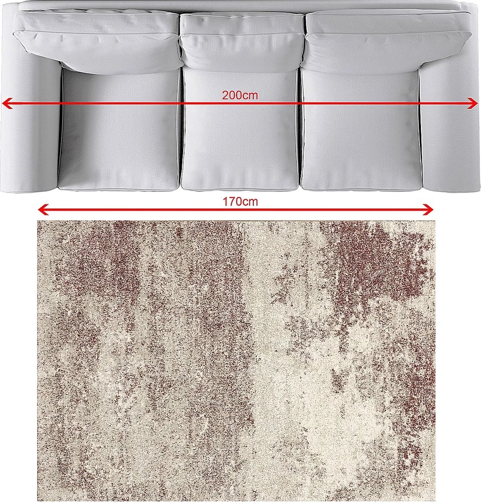 Dywan Softness silver/claret 120x170cm