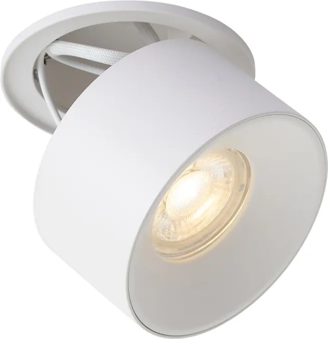 Nowoczesne oczko wpuszczane białe GU10 50mm - Echo