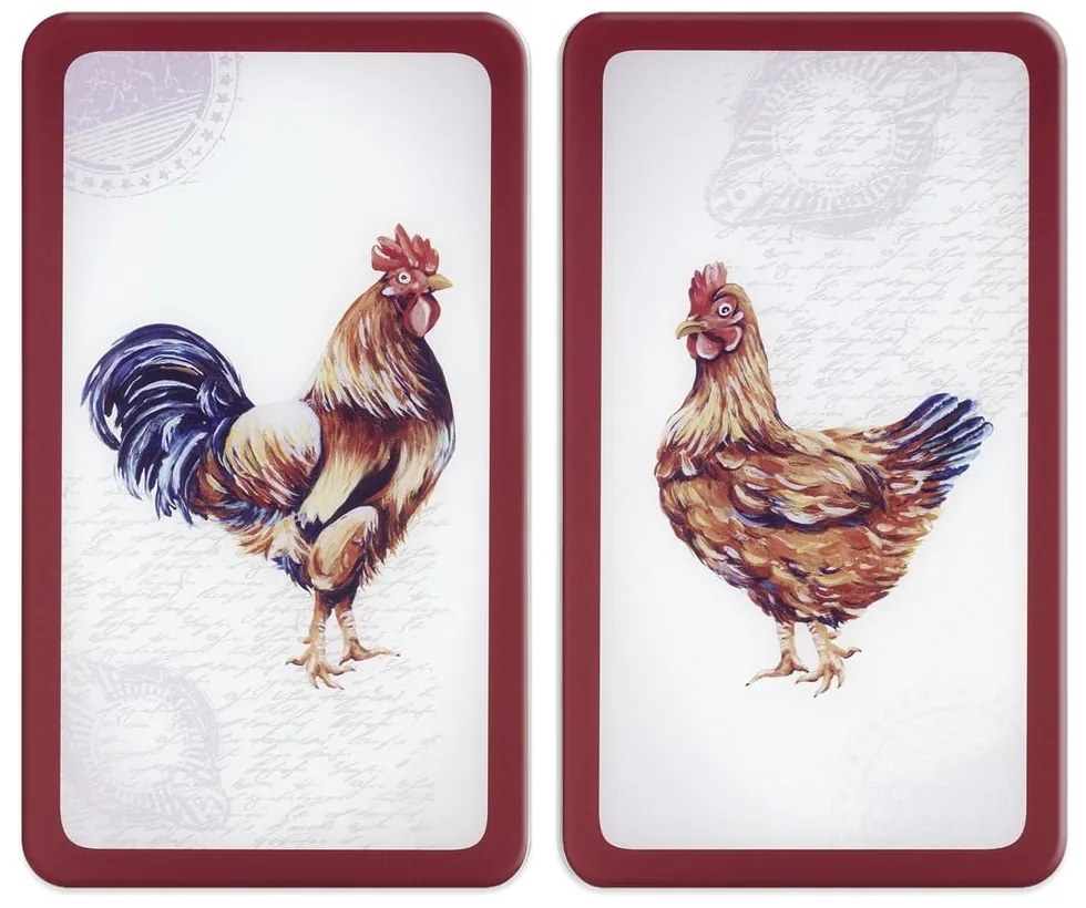 Płyty ochronne na kuchenkę ze szkła hartowanego zestaw 2 szt. 52x30 cm Farm – Wenko