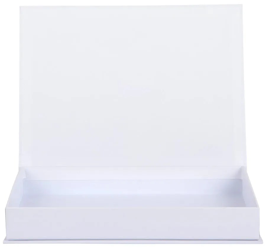 Biało-zielony papierowy pojemnik dekoracyjny 18x4x25 cm Mojito – PT LIVING