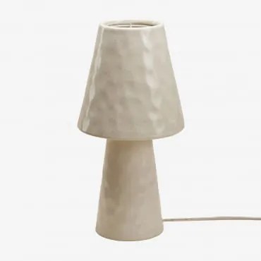 Lampa Stołowa Ceramiczna Portia Kremowa - Sklum