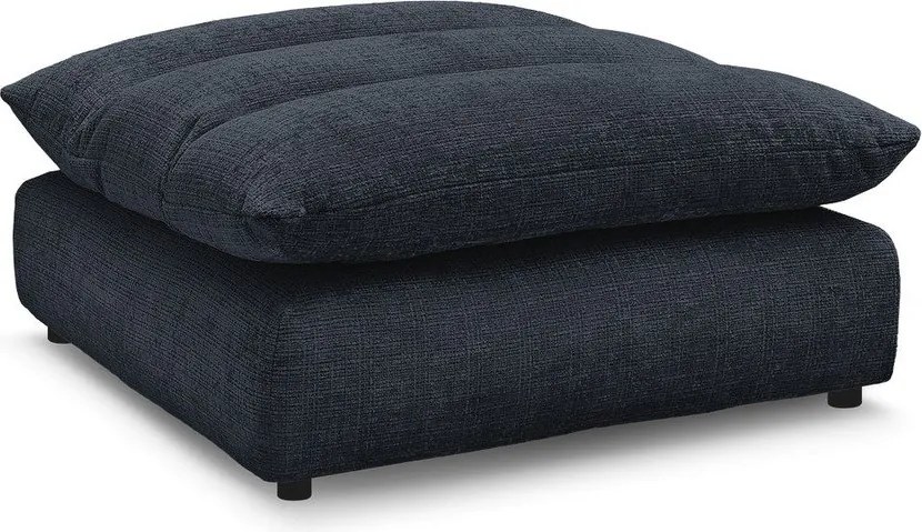 Ciemnoniebieski podnóżek z tkaniny szenilowej Neil – Bobochic Paris