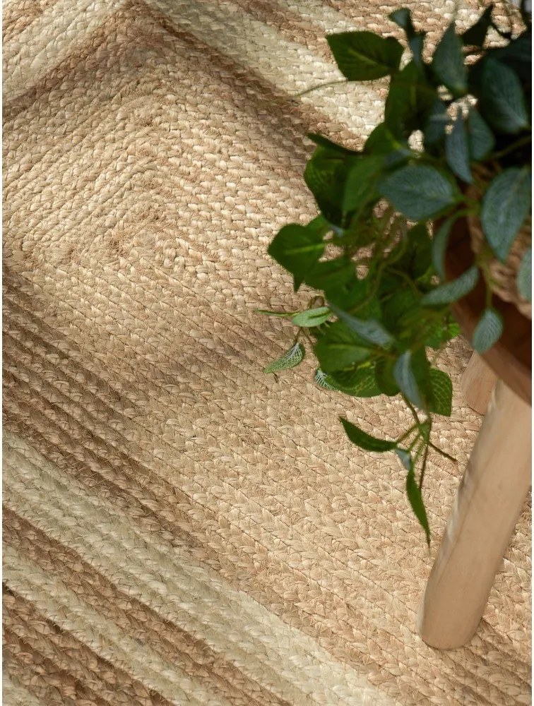 Kremowy/w naturalnym kolorze chodnik z juty dwustronny/tkany ręcznie 70x200 cm Jutta – Hanse Home