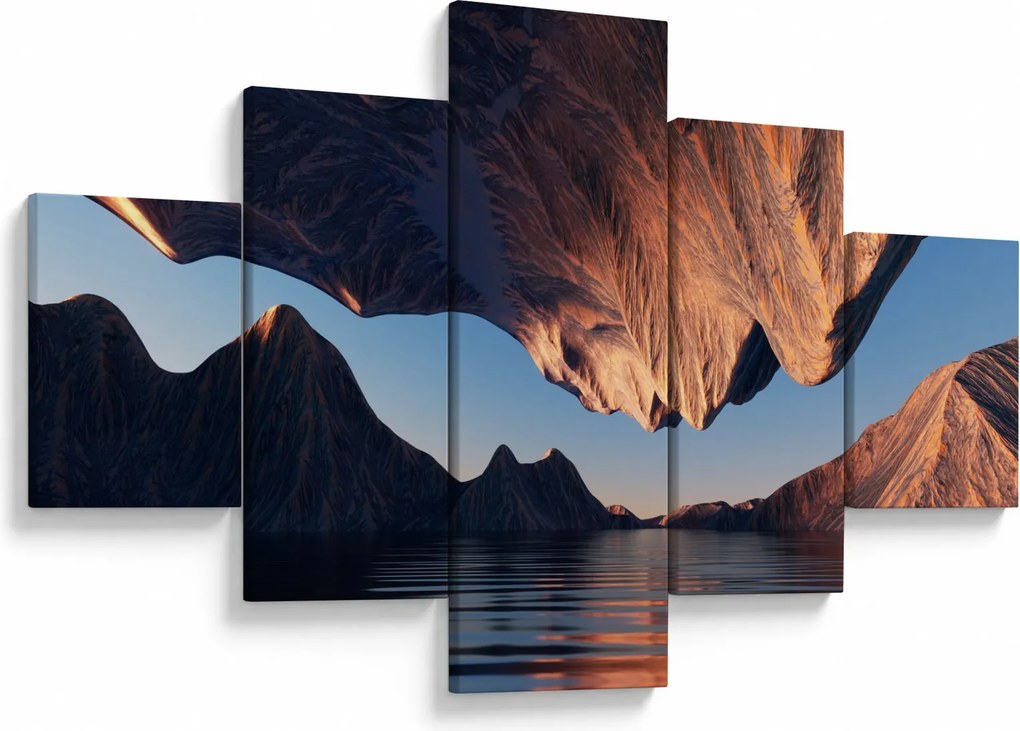 Obraz - Klify 3D (125x70 cm)