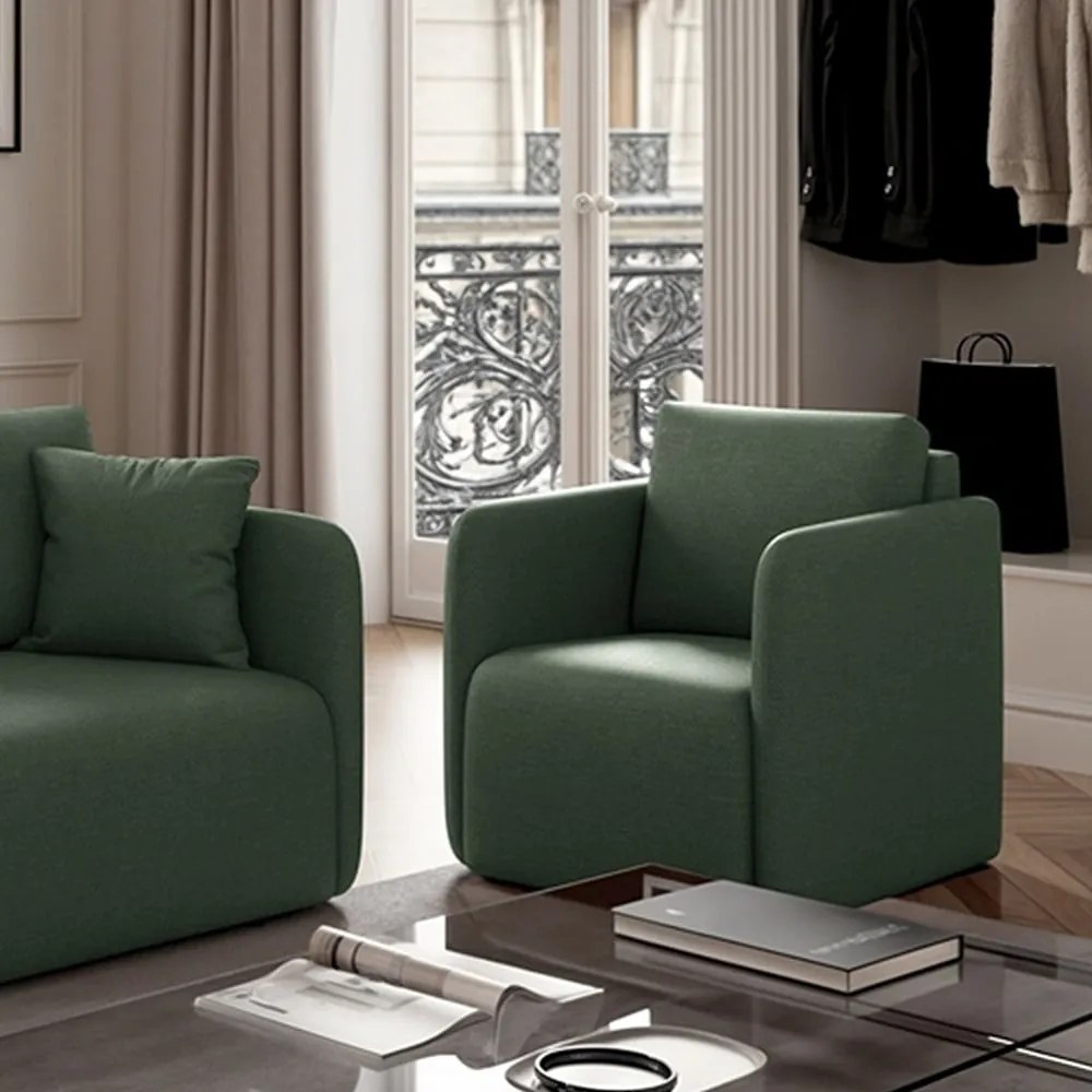 Zielony fotel Chaum – Rodier