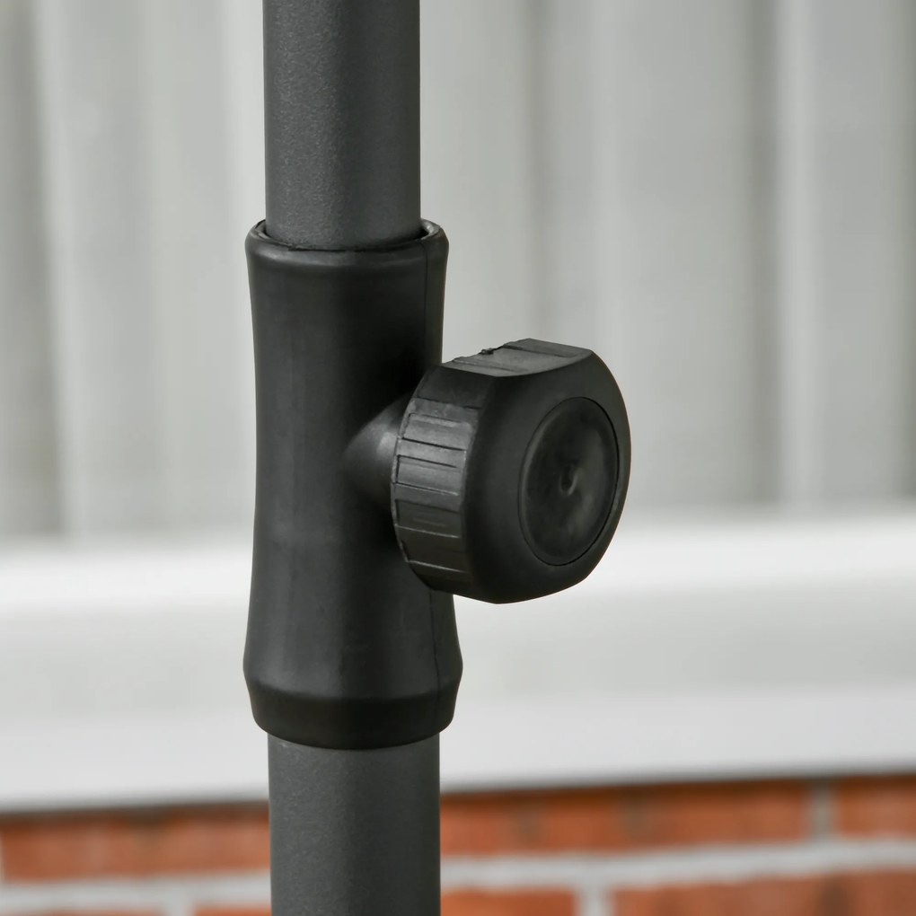 Outsunny Parasol Tarasowy 180cm UV Regulowany Niebieski | Aosom PL