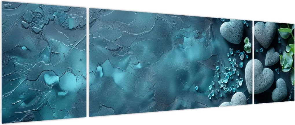 Obraz - Kamienie w kształcie serca (170x50 cm)