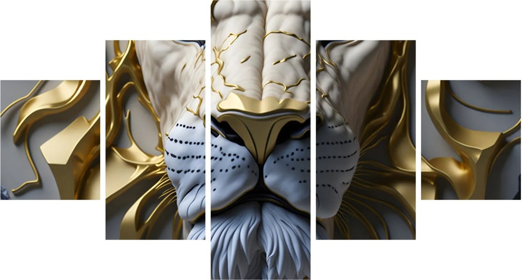 Obraz - Głowa Lwa (125x70 cm)